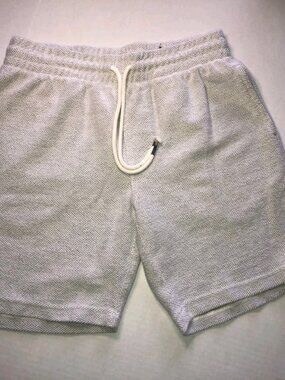 No Boundaries Shorts Men's Small (28-30) Light Gray Knit Drawstring Comfy